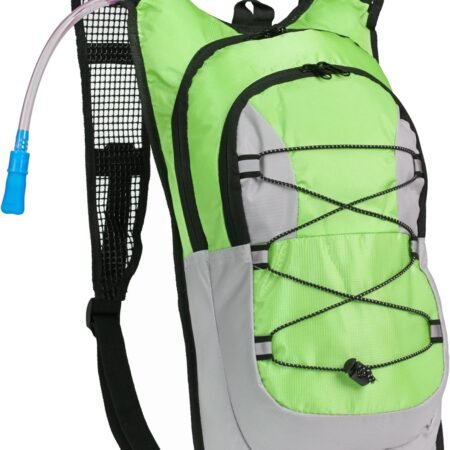 Hydration Pack - 2 Liter Water Bladder with Extra Large Storage Compartment